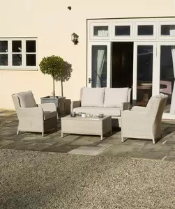 Chedworth 2 Seat Sofa with 2 Sofa Chairs & Coffee Table with Ceramic Top - Sandstone - image 2