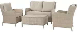 Chedworth 2 Seat Sofa with 2 Sofa Chairs & Coffee Table with Ceramic Top - Sandstone - image 1