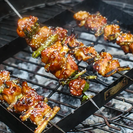 Kadai BBQ Skewers with Rack - image 2